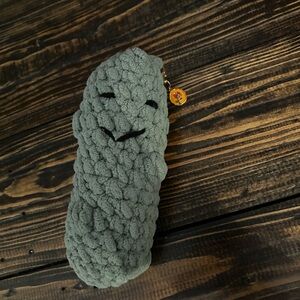 Pickle keychain plush
